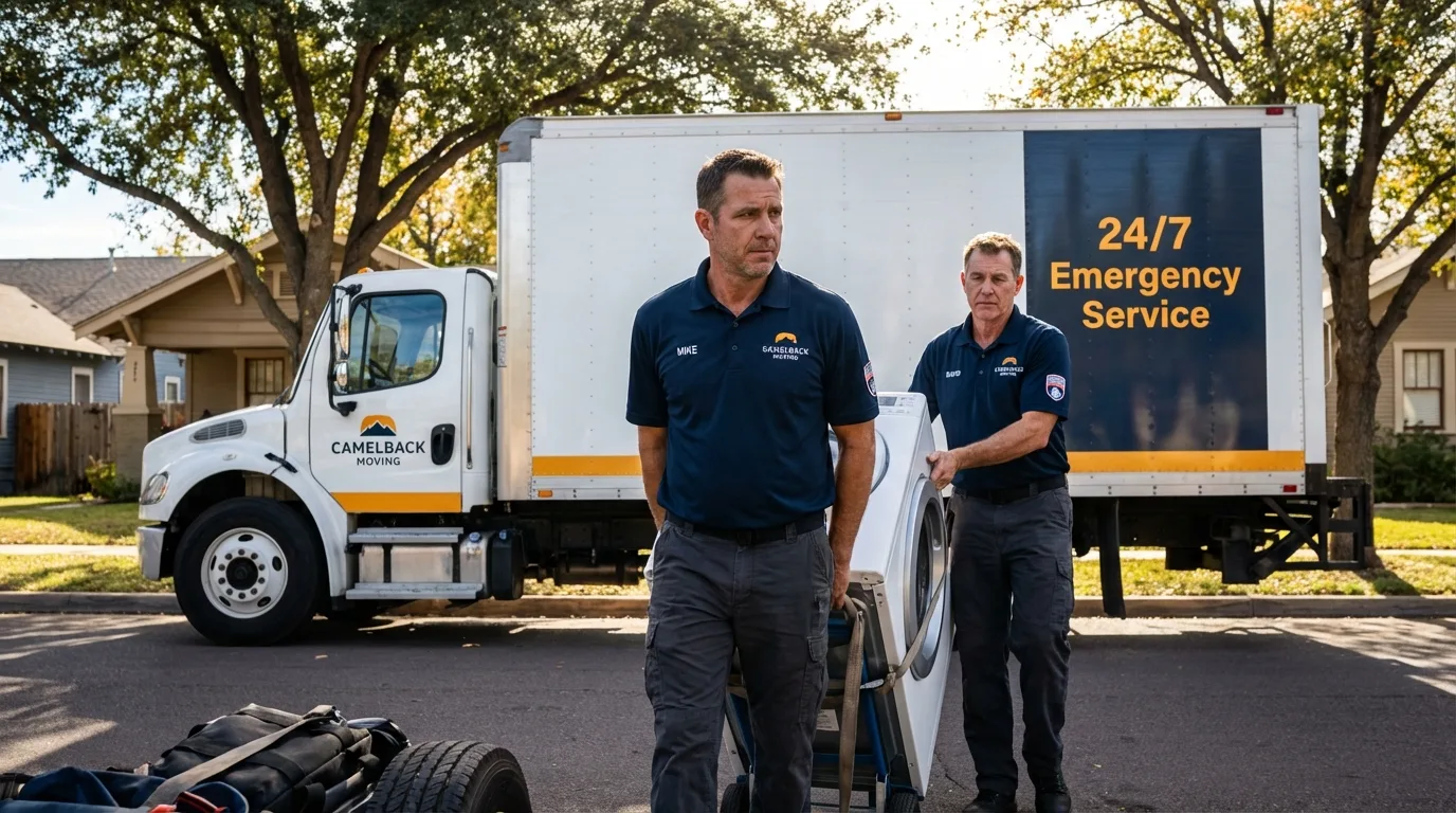 CamelBack Moving crew loading furniture in Colonia, NJ